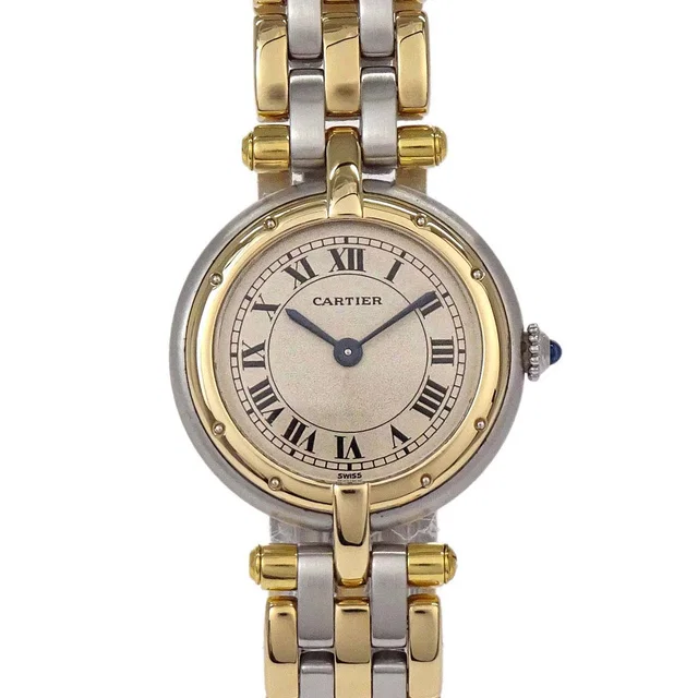 Cartier Panthere Vendome SM 3-Row 22mm Ref.1057920 Quartz Watch 18KYG SS from AMORE Vintage Tokyo