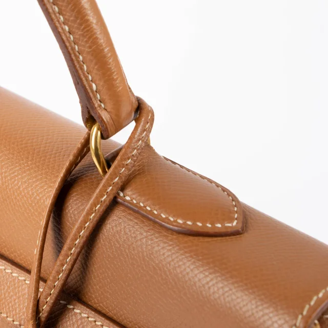 Hermès Kelly 35 Gold Courchevel GHW in Gold Leather from Labellov, photo 7 of 16