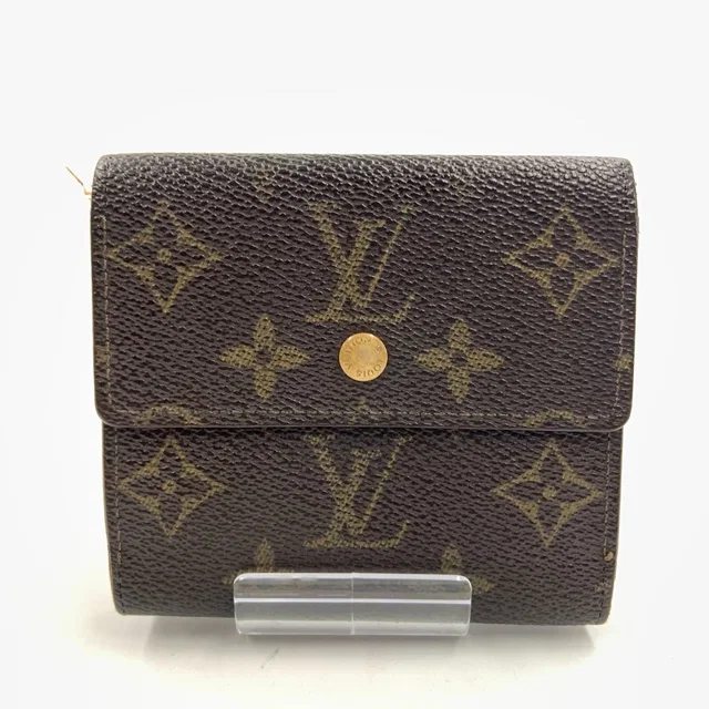 Louis Vuitton Monogram Portefeuille Elise Trifold Wallet Short Brown in Brown Coated canvas from The Reluxe