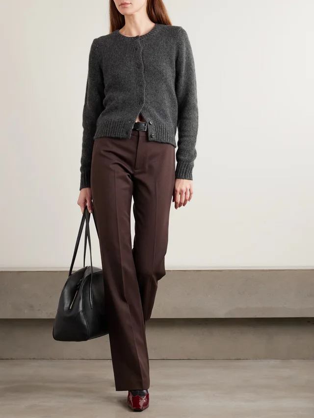 NILI LOTAN Saskia cashmere cardigan in Grey, photo 2 of 2 from NET-A-PORTER (Canada)