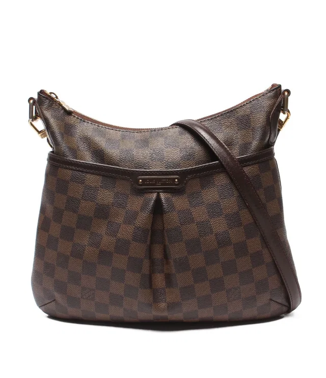 Louis Vuitton Shoulder Bag Crossbody Damier Ebene Bloomsbury PM in Brown Leather from The Reluxe