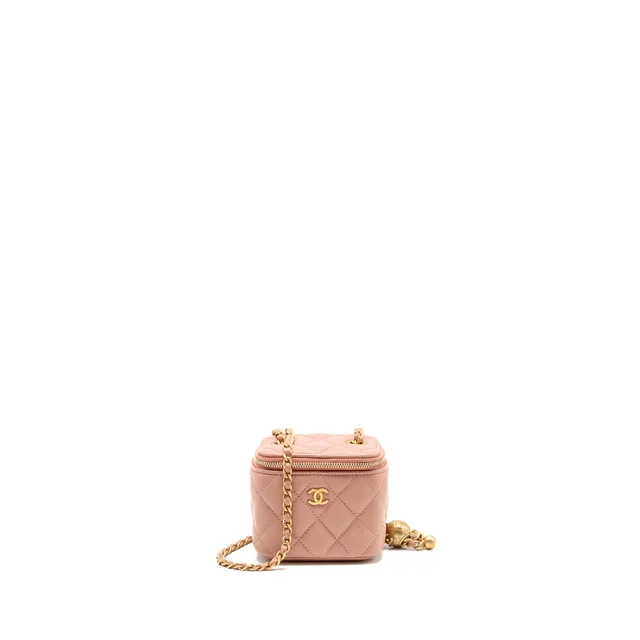 Chanel pearl crush mini vanity in Pink Lambskin from EMIER