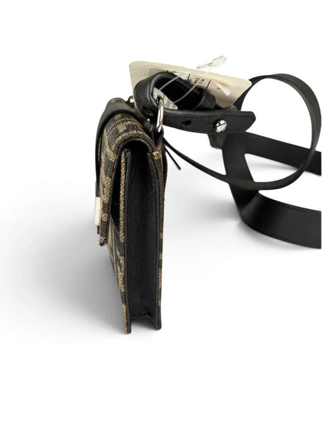 Fendi Jacquard Vitello Grace 1974 Baguette Belt Pouch in Canvas from Season 2 Consign, photo 6 of 10