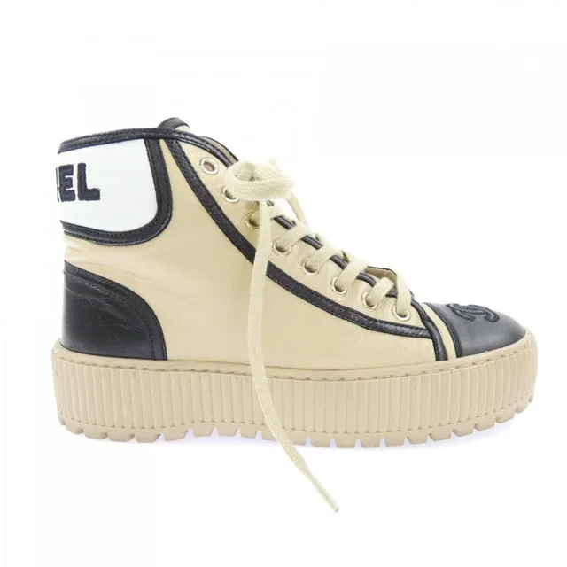 Chanel Sneakers Black Beige 36 in Black from The Reluxe