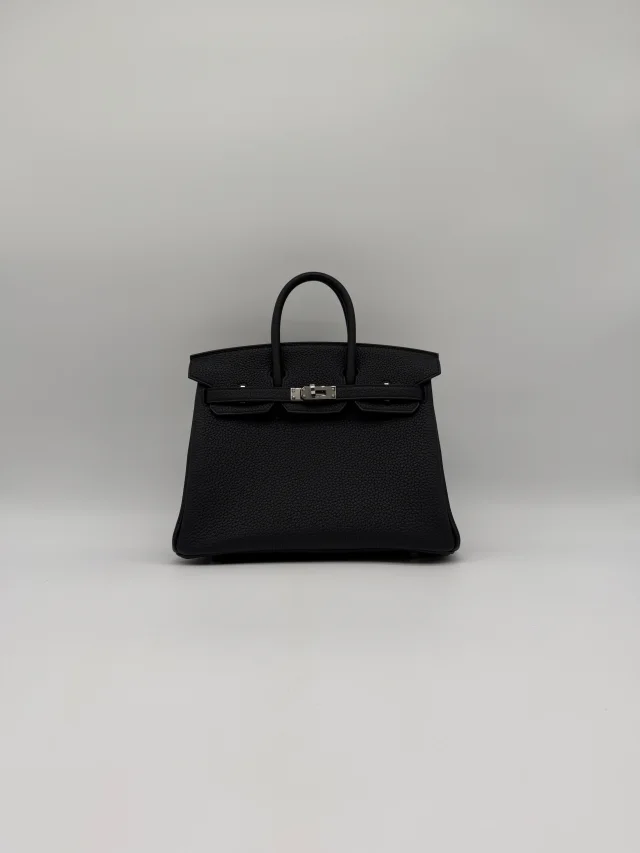 Hermès Birkin 25 Black Togo Palladium Hardware in Black Togo leather from Luxury Promise, photo 2 of 11