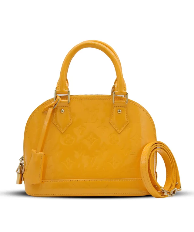 Louis Vuitton Alma BB Yellow Vernis from Luxury Promise