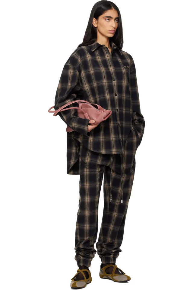 The Attico Brown Long Trousers, photo 4 of 5 from SSENSE