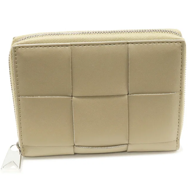Bottega Veneta Cassette Calf Zip Around Wallet in Calfskin from LuxUness