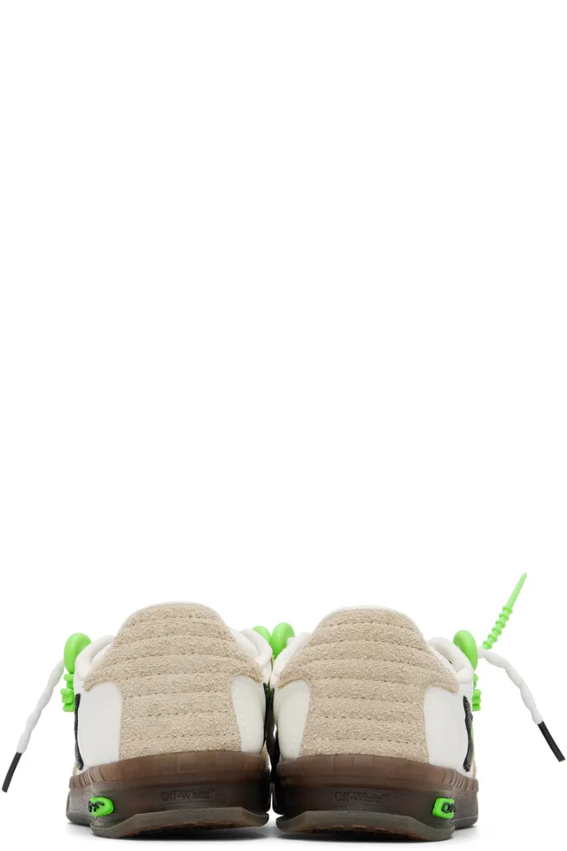 Off-White White & Beige New Slim Sneakers, photo 2 of 4 from SSENSE