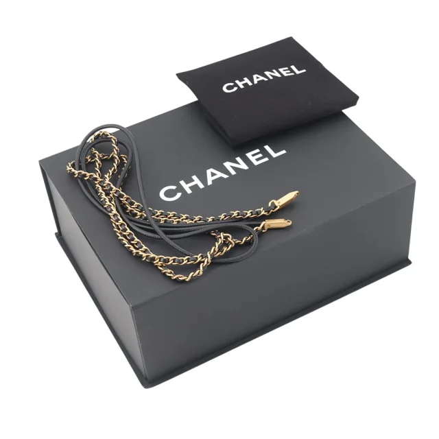 Chanel CHANEL22 ChainShoulder Bag BlackAS3980 Shiny Calf Leather Size Mini in Calfskin from GALLERY RARE, photo 14 of 14