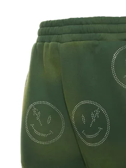 Retrovert Straight Trousers with Printed Details in 70% Cotton, 30% Polyester, photo 4 of 8 from LUISAVIAROMA