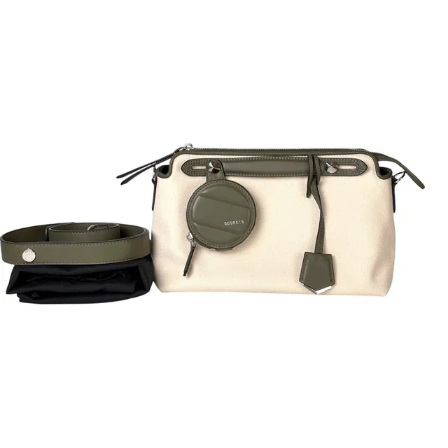 Fendi By The Way Canvas/Green Small Bag in Green Canvas from Luxury Promise