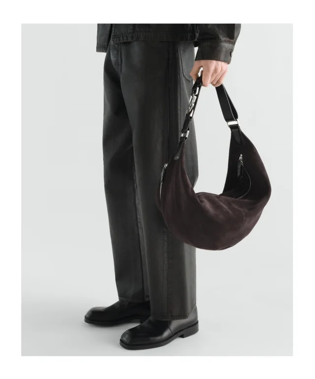 Lemaire Quiver Clip bag in suede leather, photo 5 of 6 from SENSER