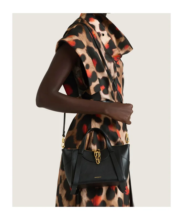 Givenchy Shirt dress in leopard silk with deconstructed collar, photo 7 of 8 from SENSER