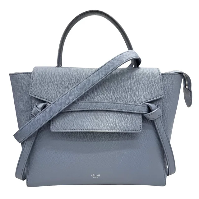 Celine Micro Blue Shoulder Bag Handbag Calfskin Leather Women's in blue Calfskin from Grailed