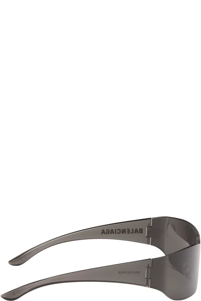 Balenciaga Black Mono Square Sunglasses, photo 2 of 4 from SSENSE