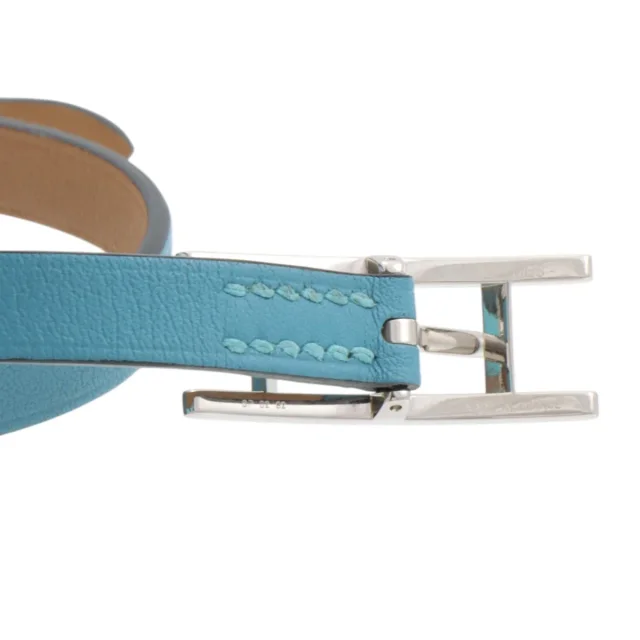 Hermès 2015 Hapi Bracelet New Blue Scene in Blue Leather from VINTAGE QOO TOKYO, photo 6 of 8