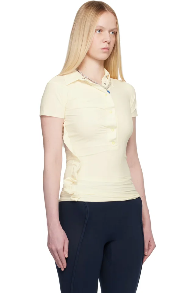 Ottolinger Off-White Twisted Reversed Polo, photo 2 of 4 from SSENSE