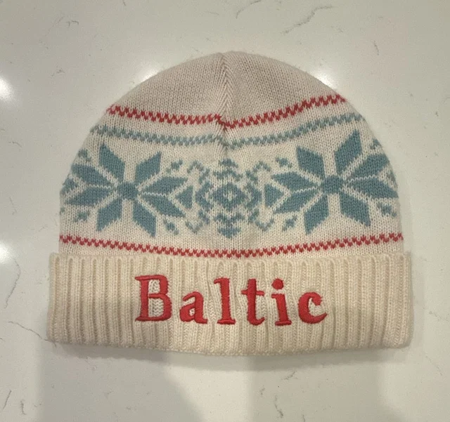 Baltic Nordic Fair Isle Pattern Knit Winter Beanie Hat in Resin from Poshmark