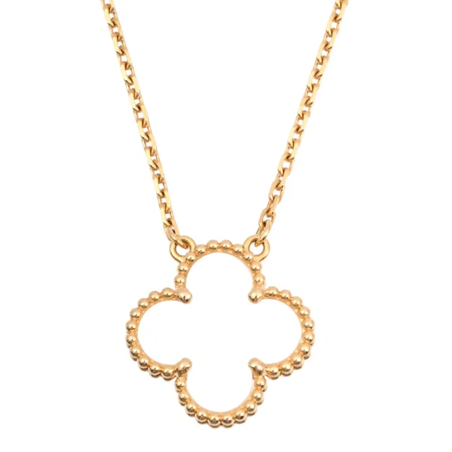 Van Cleef & Arpels 18K Vintage Alhambra necklace, yellow gold in Yellow from VINTAGE QOO TOKYO