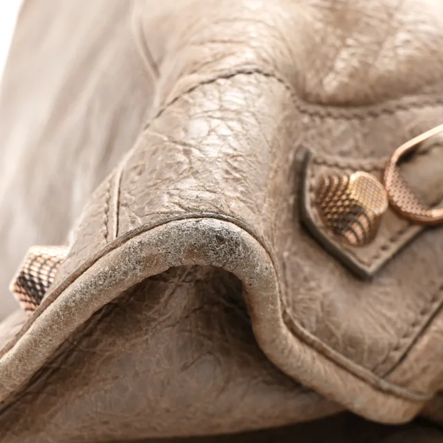 Balenciaga Agneau Giant 12 Rose Gold Hardware Work Gris Poivre in Grey Lambskin from FASHIONPHILE, photo 12 of 14