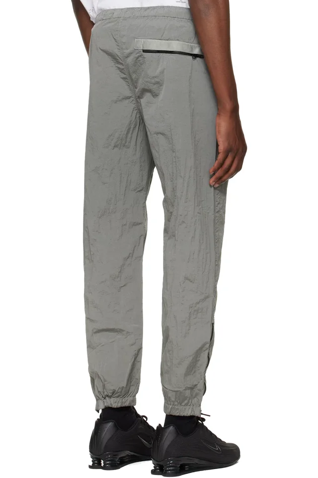 Stone Island Gray 3100035 Nylon Metal ECONYL Trousers, photo 3 of 5 from SSENSE