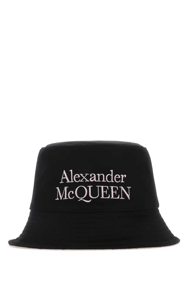 Alexander McQueen Nylon Reversible Bucket Hat — Black in Black Nylon from HEWI