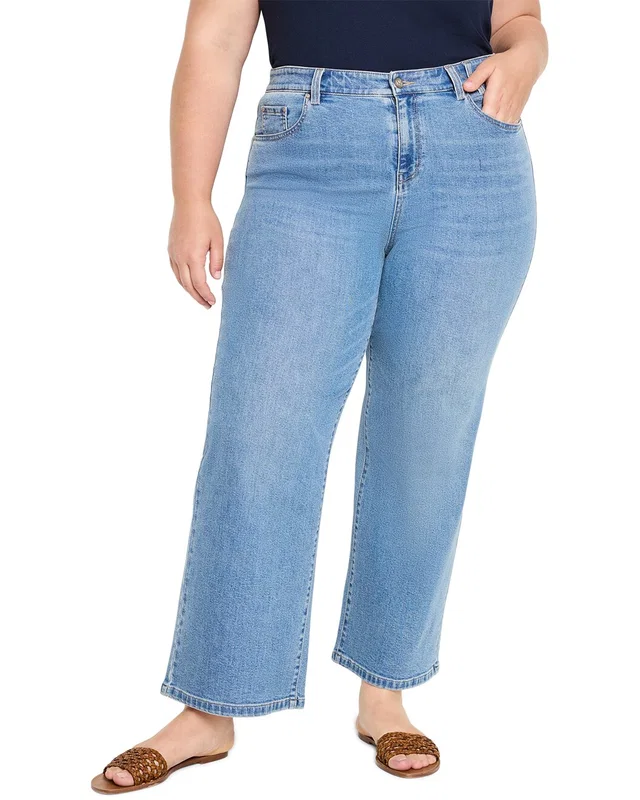 NIC+ZOE Plus Wide Leg Weekend Jean, image 1 of 1 from Gilt