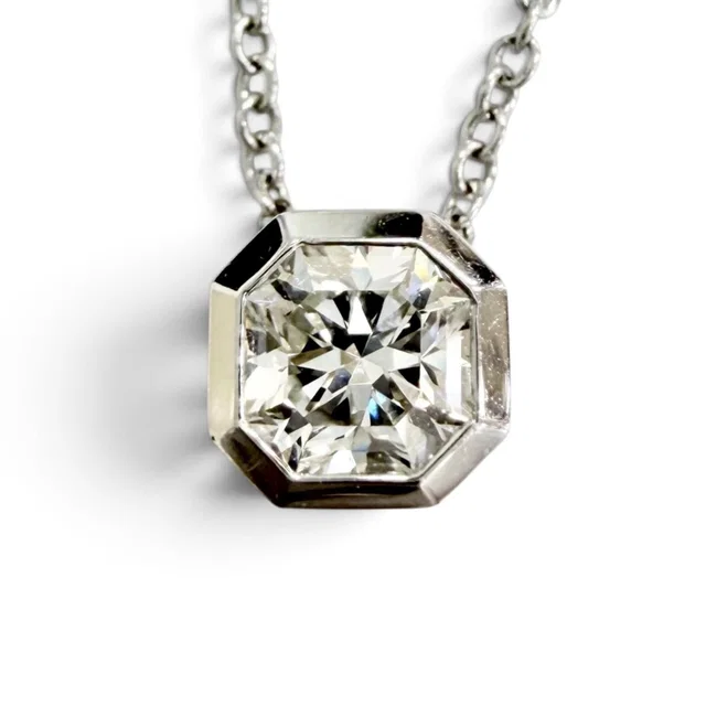 Tiffany & Co. Lucida Diamond Necklace Frame Included Platinum from The Reluxe