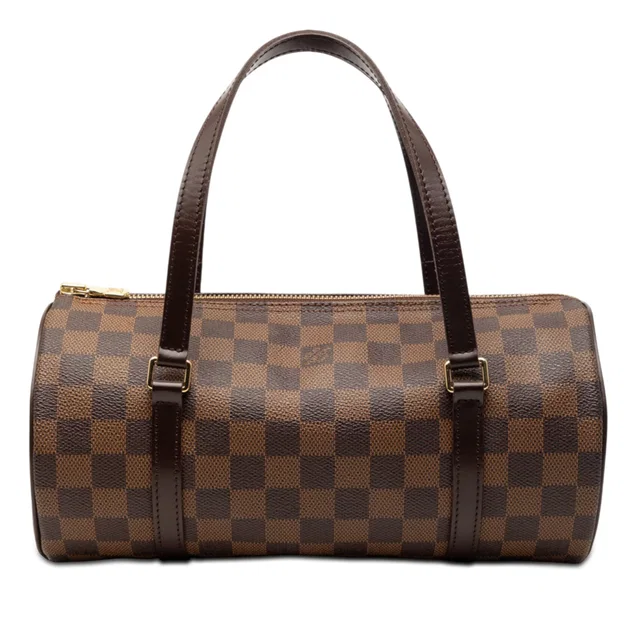 Brown Louis Vuitton Damier Ebene Papillon 26 Handbag in Brown Canvas from Designer Revival