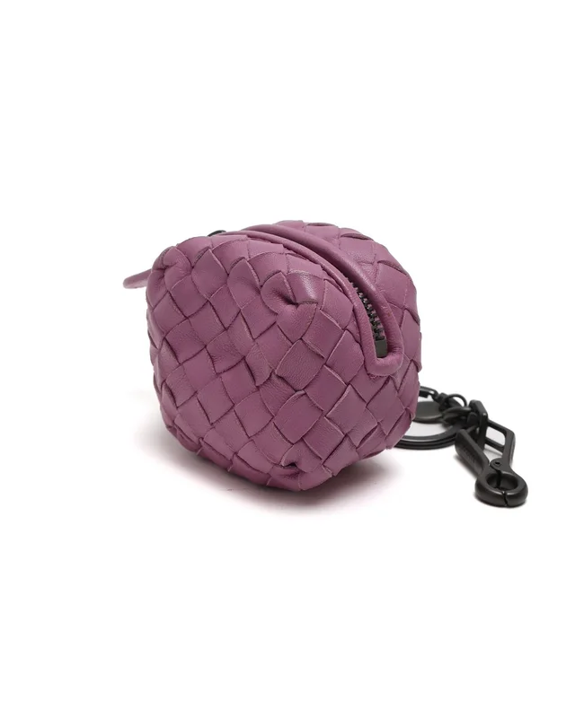 Bottega Veneta Intrecciato Pouch Bag Charm in Woven leather from A Retro Tale, photo 3 of 6