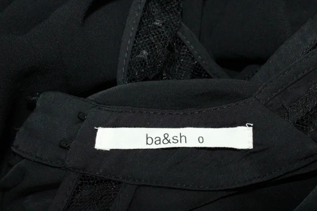 ba&sh Saudry Open-Back Jumpsuit in Black Polyester in Black, photo 4 of 5 from ShopSimon