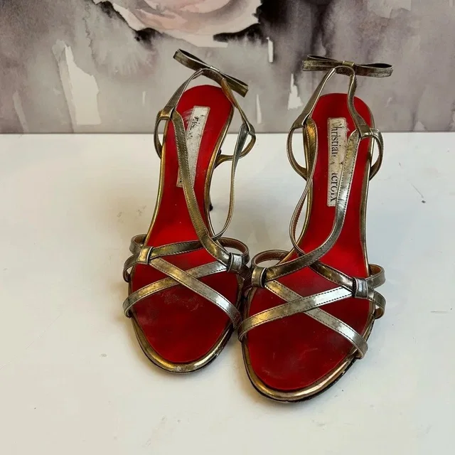 Christian Lacroix Shoes Met Lea Sandal Evening Shoes, Sz 40 (9.5us) in gold from Poshmark