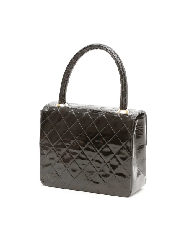 Chanel Patent Kelly Top Handle Bag in Patent leather from A Retro Tale, photo 3 of 11