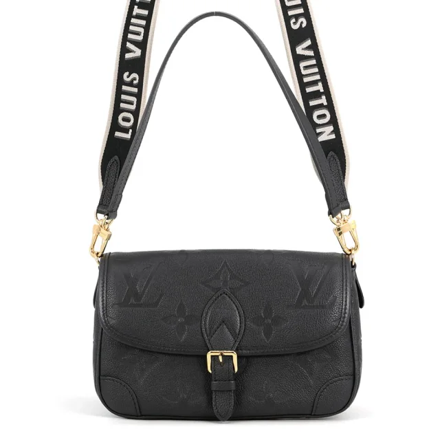 Louis Vuitton Diane Shoulder Bag Noir/PurpleM46386 Monogram Empreinte Leather in Black Leather from GALLERY RARE, photo 3 of 17
