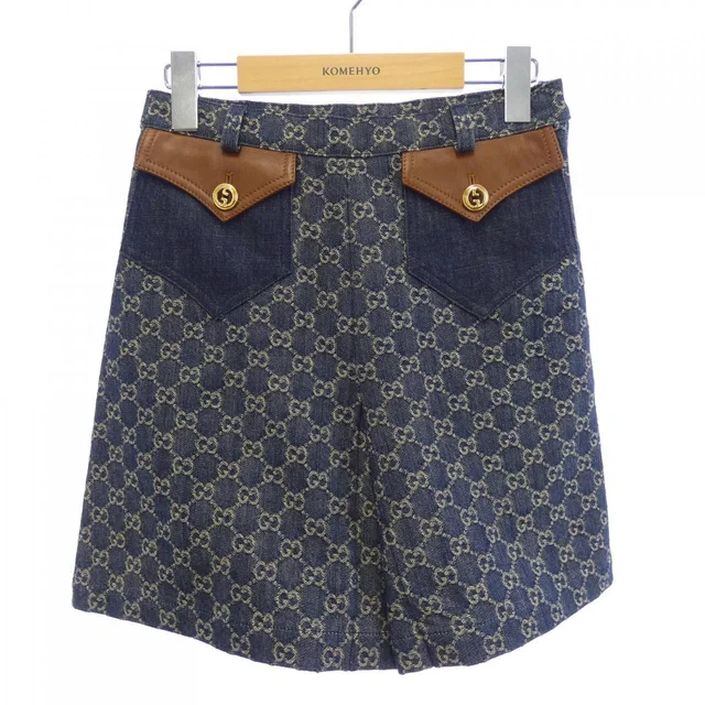 Gucci Washed Organic Denim Shorts in Denim from The Reluxe