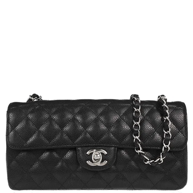 Chanel 2006-2008 Black Caviar Skin East West Shoulder Bag in Black Caviar leather from AMORE Vintage Tokyo