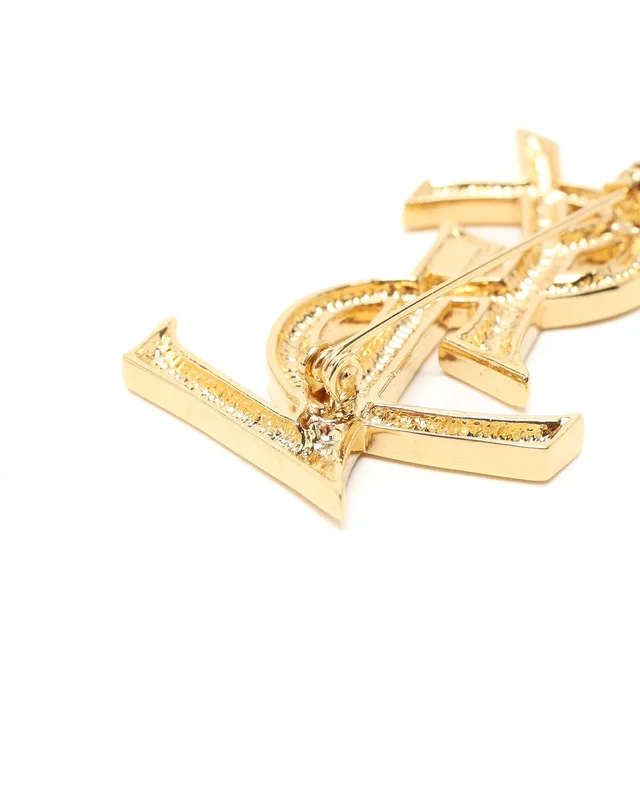 Saint Laurent Logo Brooch from A Retro Tale, photo 3 of 3