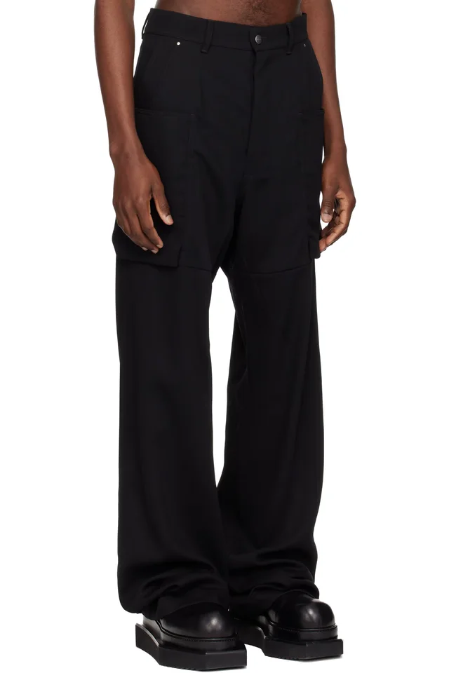 Rick Owens Black Temple Stefan Jeans, photo 2 of 3 from SSENSE