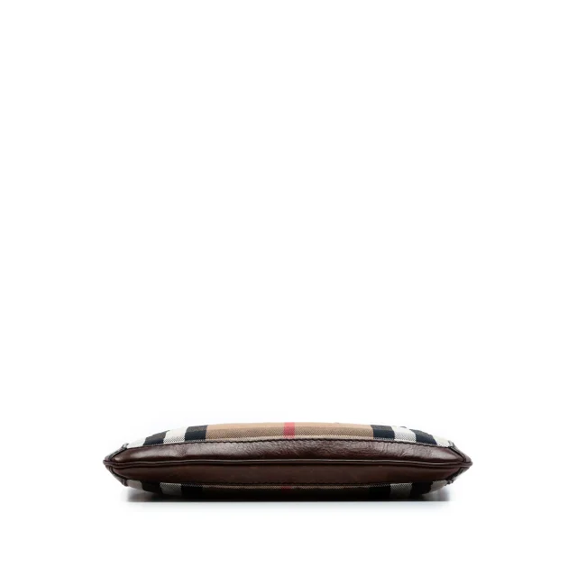 Beige Burberry Exploded Check Canvas Crossbody in Beige Canvas from Designer Revival, photo 3 of 6