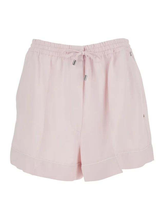 SPORTMAX Shorts 'SPXCRESPO' Pink with Pockets and High Waist in Viscose Women in Pink 100% Viscose, photo 2 of 6 from Gaudenzi Boutique