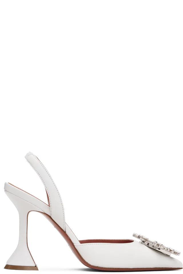 White Begum Sling 95 Heels, image 1 of 1 from SSENSE