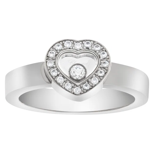 Chopard Happy Diamond Heart ring in White Gold from Gray And Sons