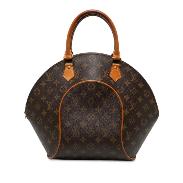 Brown Louis Vuitton Monogram Ellipse MM Handbag in Brown Coated canvas from Designer Revival