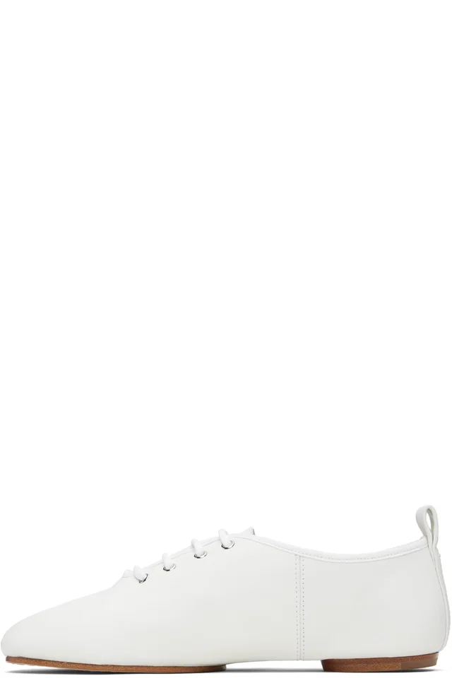 Maison Margiela White Tabi Jazz Lace-Up Derbys, photo 3 of 5 from SSENSE