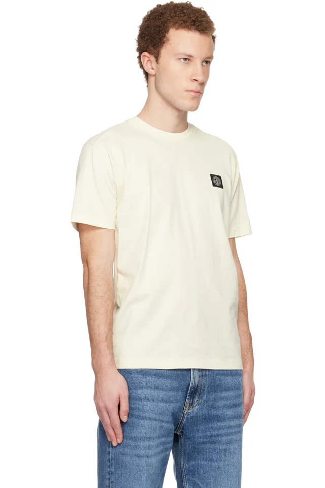Stone Island Off-White 2100027 60/2 Cotton Jersey T-shirt, photo 2 of 4 from SSENSE