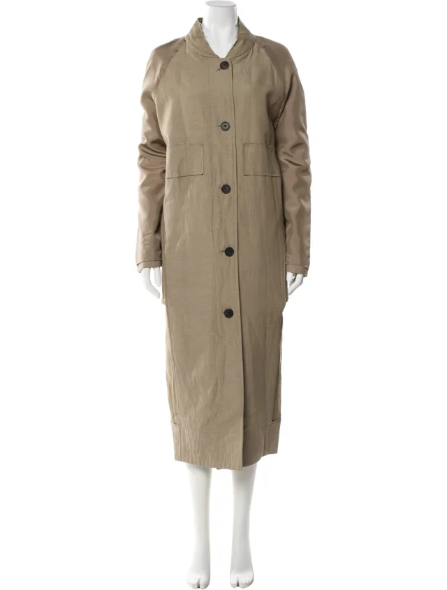The Row Evia Wool Trench Coat w/ Tags in Wool from The RealReal