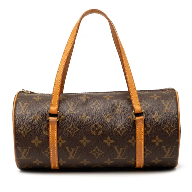 Brown Louis Vuitton Monogram Papillon 28 Handbag in Brown Coated canvas from Designer Revival