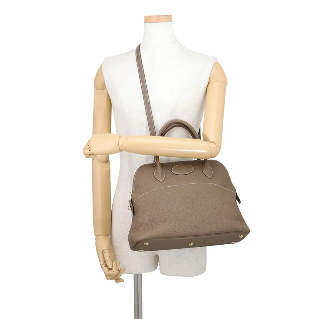 Hermès Bolide Etoupe Taurillon Clemence Size 31 in Taupe Clemence leather from GALLERY RARE, photo 5 of 15