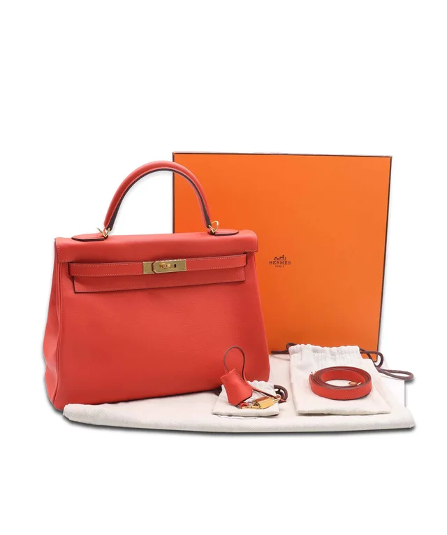 Hermès Kelly 32 Capucine GHW in Leather from Luxury Promise, photo 14 of 14